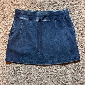 Altar'd State Blue Denim Mini Skort Casual